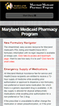 Mobile Screenshot of marylandmedicaidpharmacyinformation.com